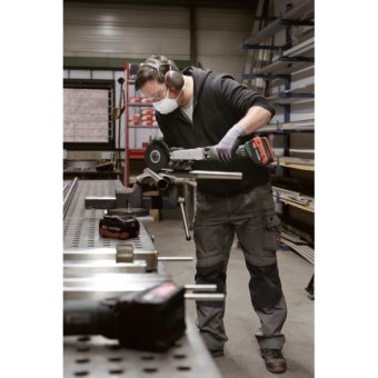 Акумуляторна шліфмашина для вузьких місць Metabo KNS 18 LTX 150 Inox (18 В, без АКБ, 150 мм) (600191