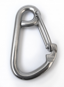 Карабин нержавеющий с пружинным зацепом 8003 