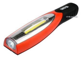 YATO Світильник майстерний YATO акумулятор Li-Ion- 3.7 V, з 2 LED по 180 lm, зарядний пристрій  | YT