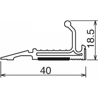 TAJIMA Линейка универсальная, Work Guide Slim, CTG-SL600 - 600мм