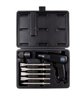 KING TONY Молоток пневматический с набором зубил 3200уд/мин | 5H210BP01