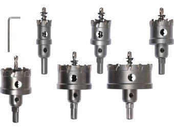 Свердла коронки по металу TCT YATO Ø22-30-35-45-50-65x 103мм, товщ до 25мм, HEXт 3/8" 6ш