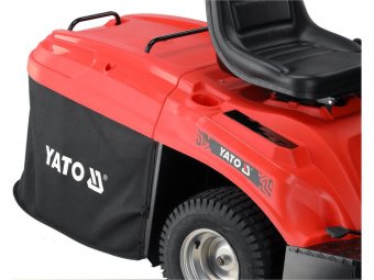 Трактор-газонокосарка бензиновий YATO 10 кВт, шир/вис покосу 1070/35-75 мм, збірник- 220 л