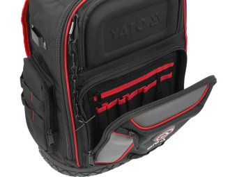 Рюкзак для інструментів YATO з 2 плечовими пасами,75 кишень,370х180х460 мм, з армованого нейлону [6]