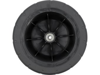 Колесо до транспортувального візка 90181 FLO: з ПВХ, Ø= 190 мм W= 70 мм, вісь Ø= 8 мм l= 120 мм [12]