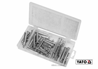 YATO Шплінти і штифти різних розмірів YATO : Ø=8-13 мм, l=30-64 мм, набір 56 шт  | YT-06874