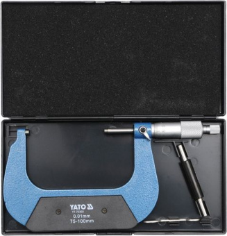 YATO Мікрометр YATO з точністю 0.01 мм в діапазоні 75 - 100 мм  | YT-72303