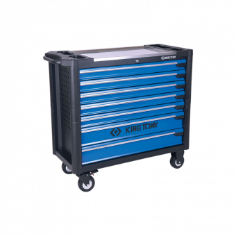 KING TONY Тумба инструментальная 7 полочная с бампером экстра большая 1020 x 460 x 976 | 87G33-7B-KB