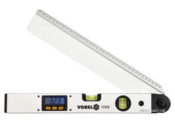 VOREL Рівень - кутомір електронний : L= 40 см цифровй дисплей, 2 капсули  | 17570