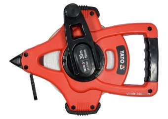 YATO Рулетка геодезична скловолоконна YATO : L= 30 м x 15 мм, ручне змотування  | YT-71540