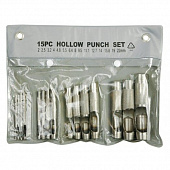 VOREL Пробійник для шкіри Набір 2-22мм 15шт.  | 76700