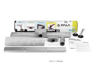 FALA Трап підлоговий для душу з нержавіючої сталі "TOCANTINS" ; 60х 7х 5,2 см  | 75370