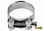 VOREL Хомут сталевий, з гвинтовим затискачем GBS W1 : Ø= 52-55/ 22 мм, оцинкований  | 73799