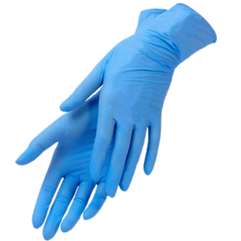 Рукавички нітрилові оглядові нестерильні КВІТКА PRO (M / 8", 100 шт.)