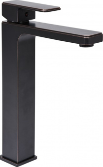 FALA Змішувач води для умивальника, високий "RETRO BLACK 3" з кульовим регулятором  | 75815