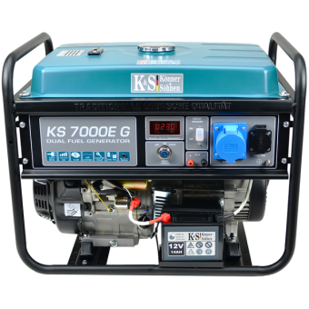 Газобензиновий генератор Konner & Sohnen KS 7000E G (5 кВт)