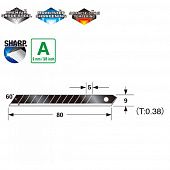 TAJIMA Лезвия черные 9мм RAZAR BLACK, экстра острые, 10 шт