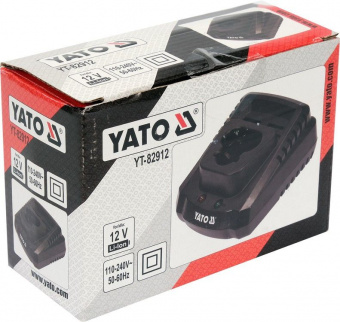 YATO Зарядний пристрій акумуляторів YATO Li-Ion 12 В від електро-мережі 230 В  | YT-82912