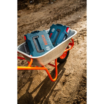 Будівельна тачка з посиленою рамою КВІТКА (90 л, 180 кг) (110-4001)