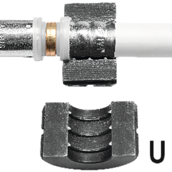 Прес-кліщі гідравл для труб PEX-AL і PERT YATO; l= 38см, з матриц U/TH 16/20/25/32 мм сила- 10т, 9ел