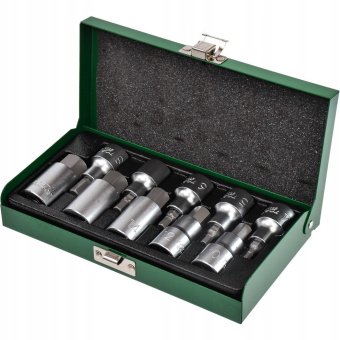 Набор головок-бит шестигранник TOPTUL 1/2" Н4-Н19 GAAD1007