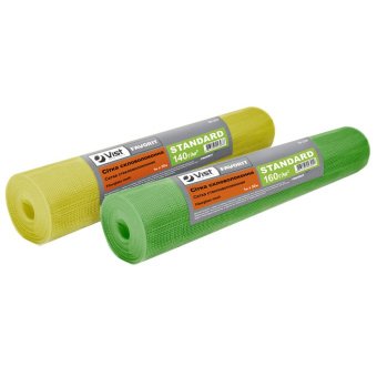 Сітка скловолоконна STANDARD 140г/м2, 5х5мм, 1х50м, жовта Favorit | 10-323