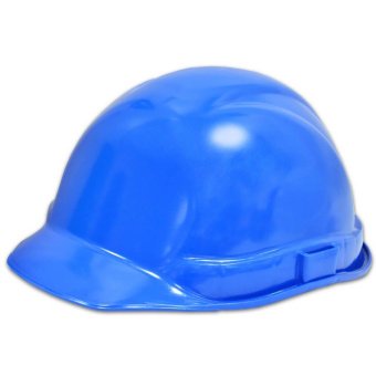 Каска будівельника синя Україна | 16-502