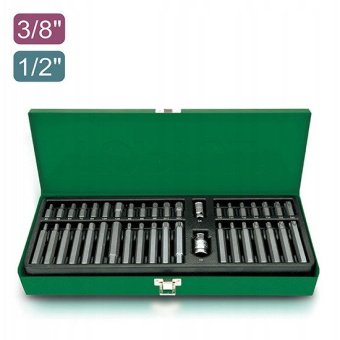 Набор бит TOPTUL 10мм HEX,TORX,SPLINE 40ед. GAAD4002