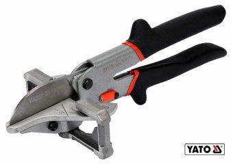 YATO Ножиці для пластику, гуми, вінілу YATO : L= 245 мм, для різання під кутом 22.5° і 45°, CrV  | Y