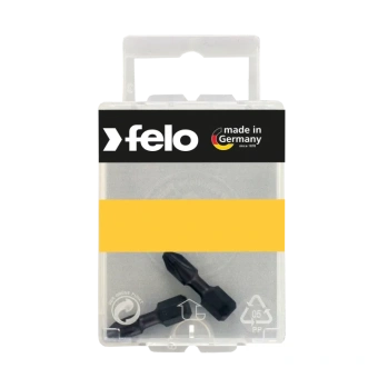 Бита FELO IMPACT PH2х25 мм, шестигранный хвостовик 1/4, форма C 6,3, блистер 2 шт (02202241)