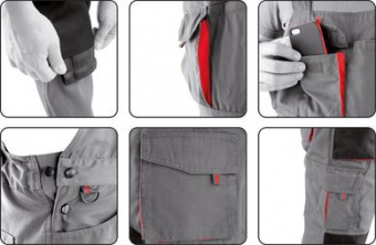 YATO Напівкомбінезон робочий DAN, розм. XL; 65%- поліестер, 35%- бавовна  | YT-80293