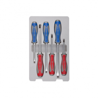 KING TONY Набор отверток в коробке, силовые, 6 предметов | 30206MR