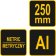 VOREL Кутник алюмінієвий зі стопкою, 180х 180х 250 мм і метричною шкалою  | 18377