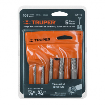 TRUPER EXT-5 Набір для вилучення гвинтів, 5 од