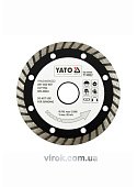YATO Диск алмазний турбо YATO : "TURBO" Ø= 115x8,0x22,2 мм. H= 2,4 мм  | YT-6022