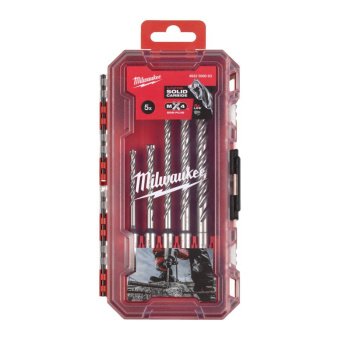 MILWAUKEE Набір бурів SDS-PLUS MX4 PACKOUT, (діаметри 5/6/6/8/10мм) Set 1 (5шт) пластиковий кейс