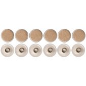 VOREL Прокладки пластикові фільцеві на штифт. 22 мм. Набір 12шт  | 74926