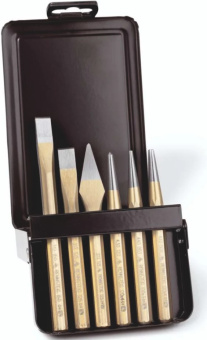 KNIPEX Набор кернов и зубил в металлической кассете RENNSTEIG, 421 002 0 | 9R 421 002 0