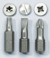 Обозначения шлицов на головках винтов, шурупов за рубежом