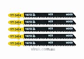 YATO Полотно для електролобзика(дерево) YATO : 10TPI, L= 100 мм. Уп. 5 Шт.  | YT-3404