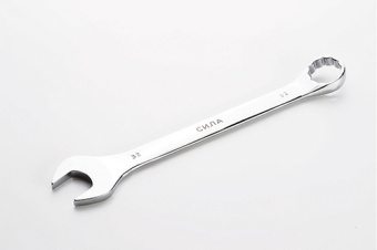 Ключ рожково-накидной полированный CrV 32мм СИЛА