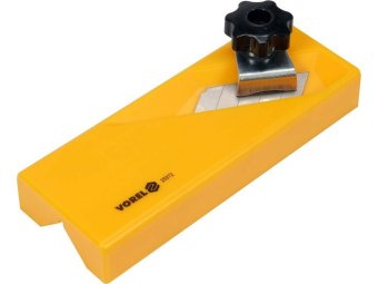 Рубанок крайковий по г/к плитах VOREL t= 18 мм, кут обробки 90° ABS пластиков, 155x54x45 мм [50]