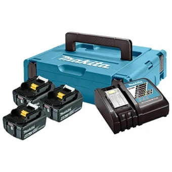 Набір акумуляторів + зарядка Makita LXT 197495-7 (BL1840x3, DC18RC, Makpac1)