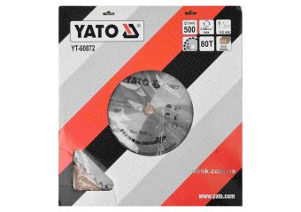 YATO Диск пиляльний по дереву YATO: 500x32x4.5 мм, 80 зубців, R.P.M до 3000 1/хв  | YT-60872