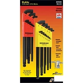 Набор ключей BONDHUS шестигранных 9 шт, 1.5/2.0/2.5/3.0/4.0/5.0/6.0/8.0/10.0 мм, сферич., длинные