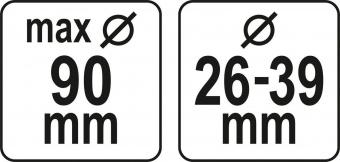 YATO Насадка пиловловлювальна YATO при свердлінні корончатими свердлами Ø≤90 мм, зона дії 26-39 мм  