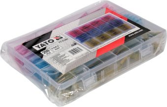 YATO Кембрики термоусадні при t≤ 105°C під обтиск.YATO, для провідників 0,5- 6,0 мм², 200 шт  | YT-8