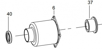 KING TONY Корпус ударного механизма в сборе (сост.6.37.40) для 33621-075 | 33621-BTK4
