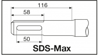 Milwaukee Долото острое SDS-Max 400мм (20шт) // 4932399302