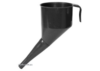 Лійка чорна VOREL : висота- 160 мм, зовн/внутр діаметр- 130x120 мм, довжина- 144 мм [70]